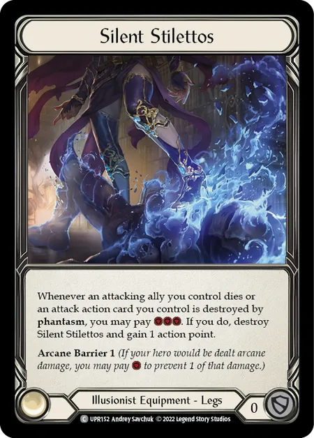 (UPR152) Flesh & Blood TCG Uprising Single: Silent Stilettos (Rainbow Foil) Common