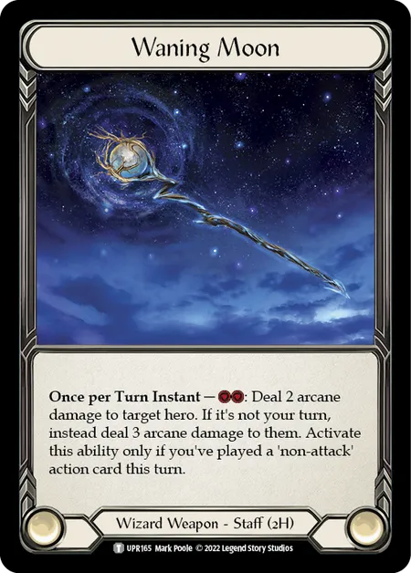 (UPR165) Flesh & Blood TCG Uprising Single: Waning Moon (Regular) Token