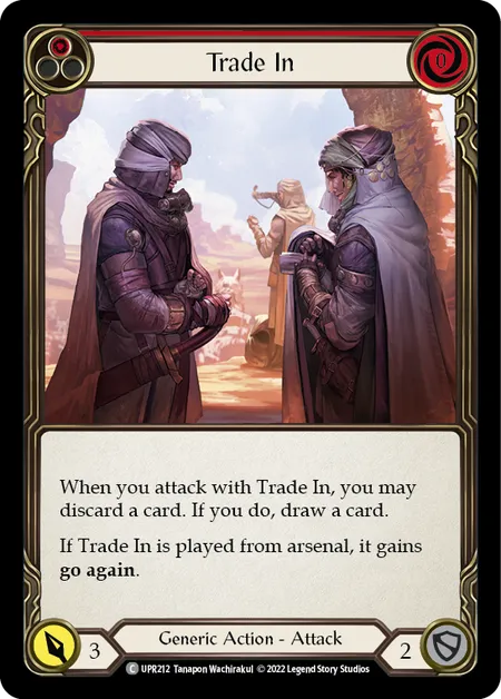 (UPR212) Flesh & Blood TCG Uprising Single: Trade In (Red) (Rainbow Foil) Common