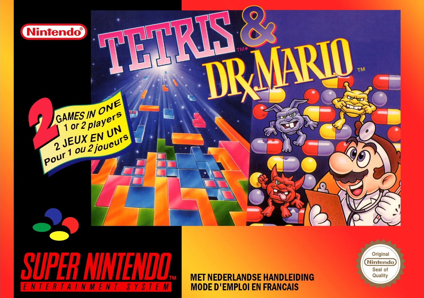 Super Nintendo: Tetris and Dr. Mario