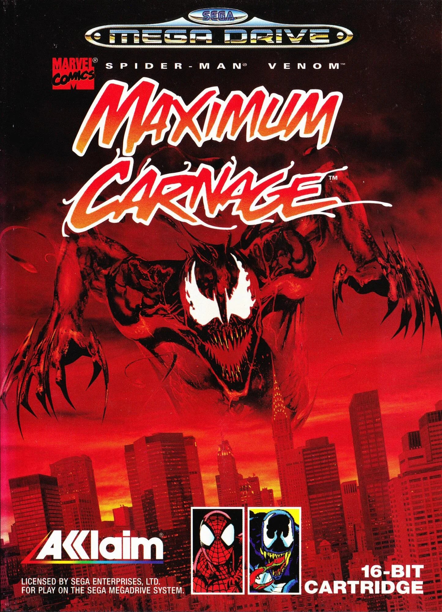 Mega Drive: Spiderman and Venom: Maximum Carnage