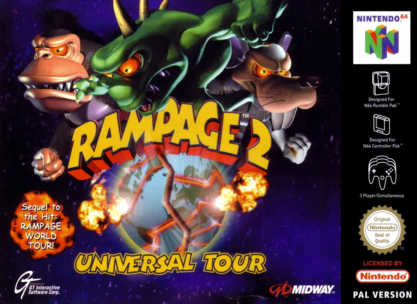 Nintendo 64: Rampage 2 Universal Tour