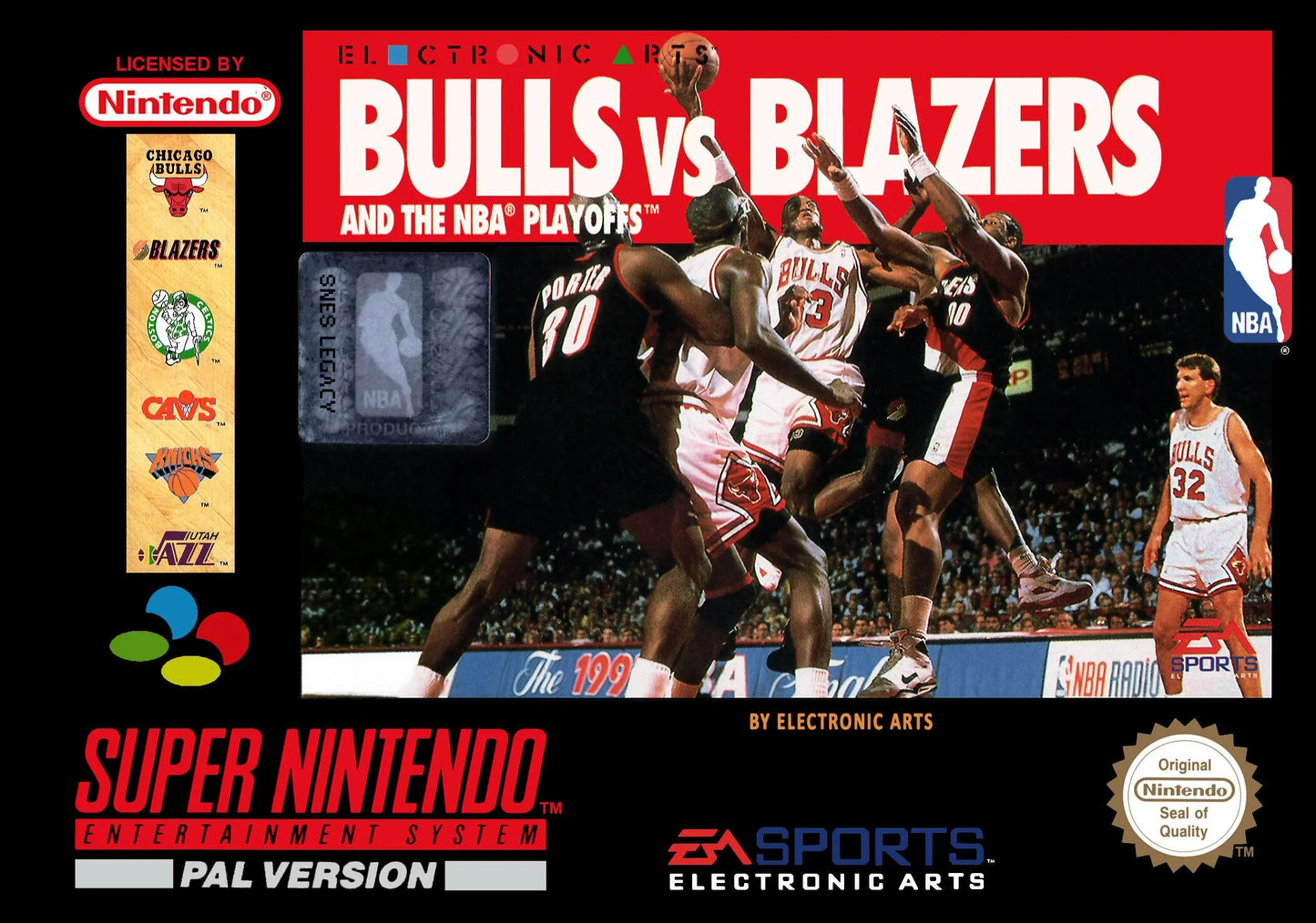 Super Nintendo: Bulls Vs Blazers and the NBA Playoffs