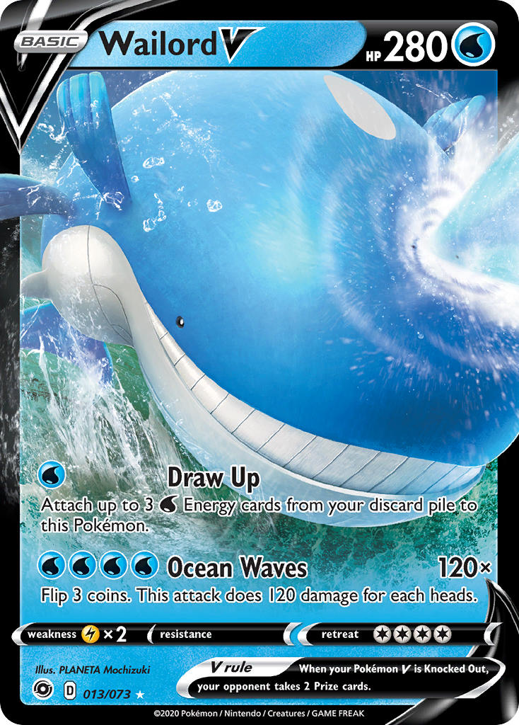 (013/073) Pokemon TCG Champion������s Path Single: Wailord V Ultra Rare