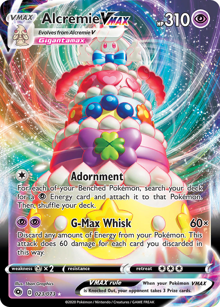 (023/073) Pokemon TCG Champion������s Path Single: Alcremie VMAX Ultra Rare
