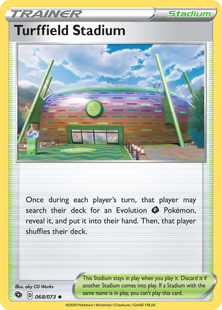 (068/073) Pokemon TCG Champion������s Path Single: Turffield Stadium Reverse Holo Uncommon