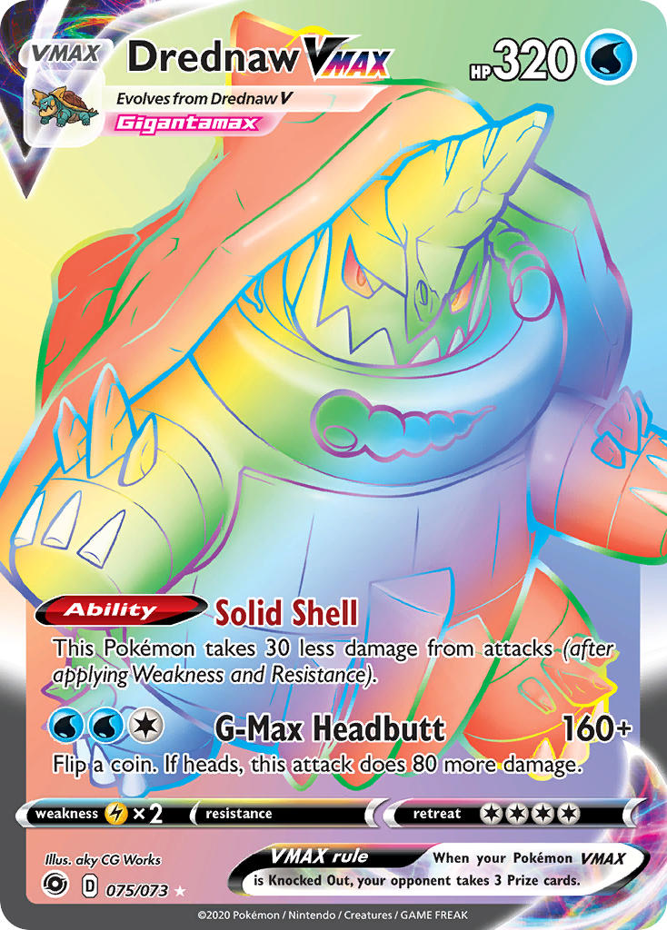 (075/073) Pokemon TCG Champion������s Path Single: Drednaw VMAX Secret Rare