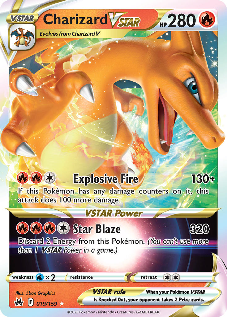(019/159) Pokemon TCG Crown Zenith Single: Charizard VSTAR Ultra Rare