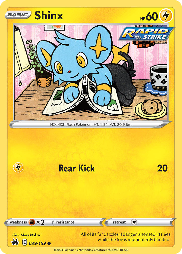(039/159) Pokemon TCG Crown Zenith Single: Shinx Common