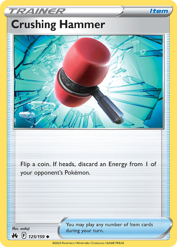 (125/159) Pokemon TCG Crown Zenith Single: Crushing Hammer Uncommon