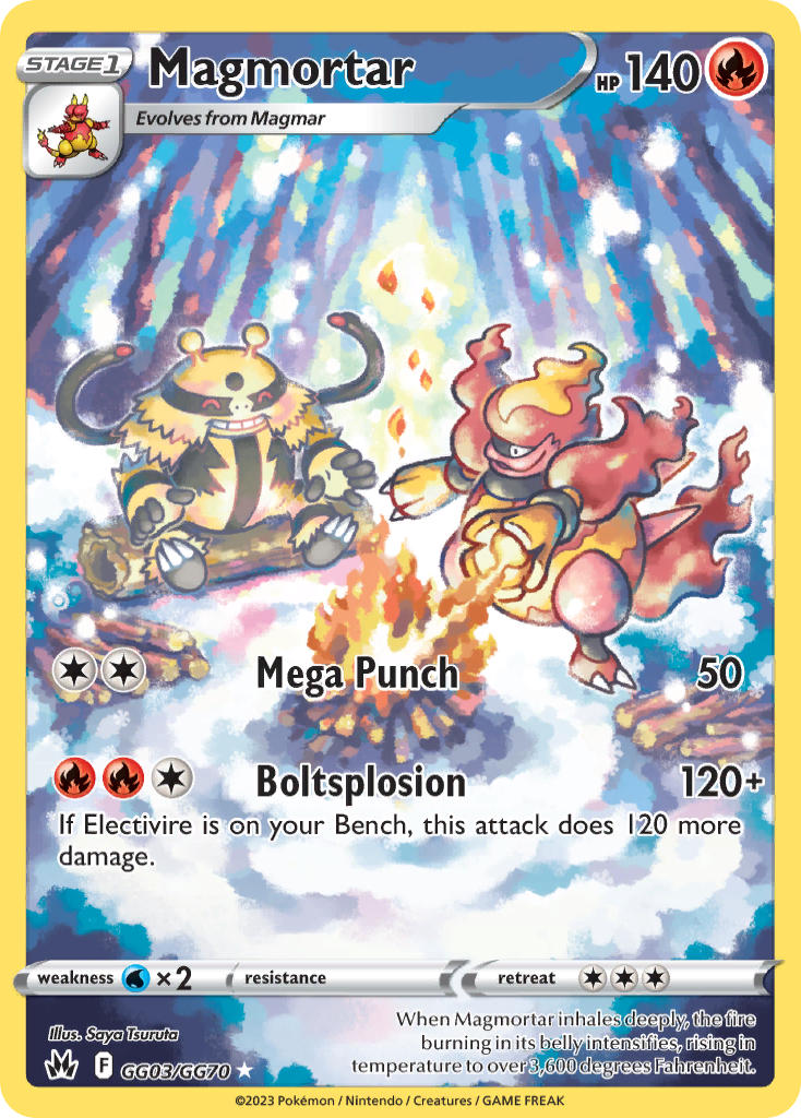 (GG03/GG70) Pokemon TCG Crown Zenith Single: Magmortar Holo Rare