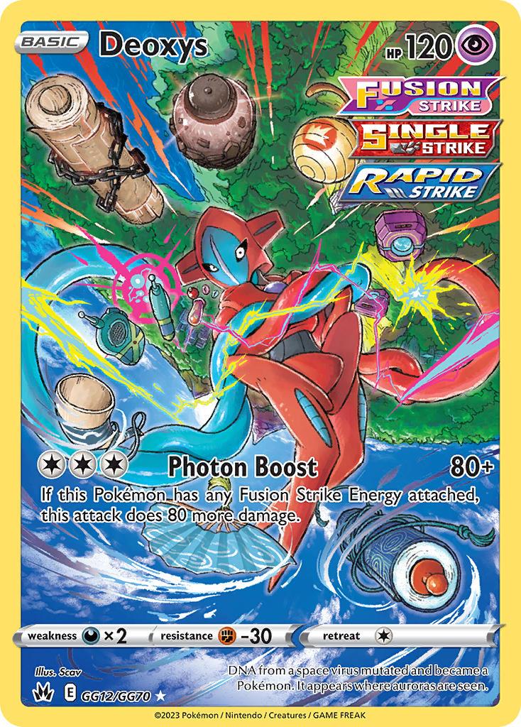 (GG12/GG70) Pokemon TCG Crown Zenith Single: Deoxys Holo Rare
