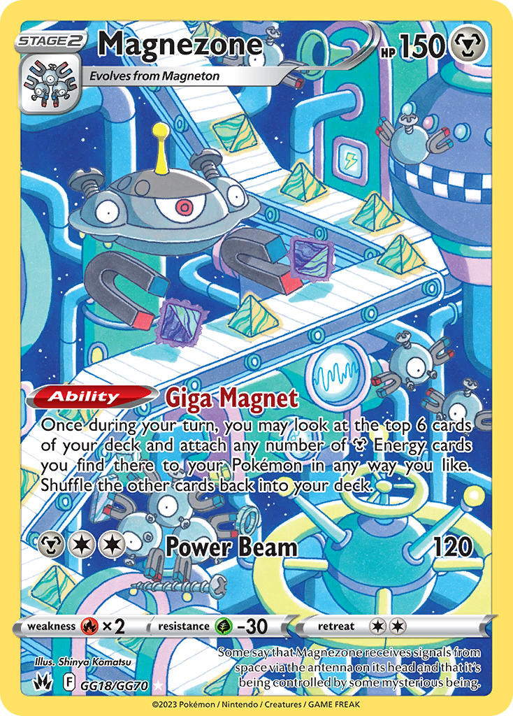 (GG18/GG70) Pokemon TCG Crown Zenith Single: Magnezone Holo Rare