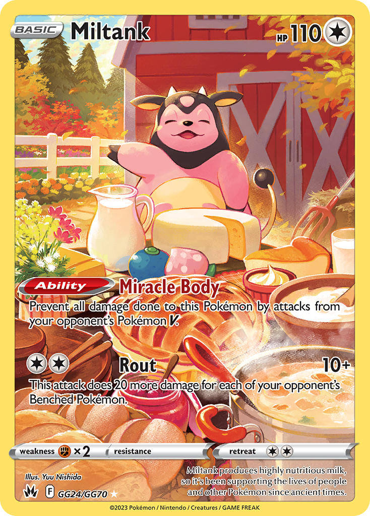 (GG24/GG70) Pokemon TCG Crown Zenith Single: Miltank Holo Rare