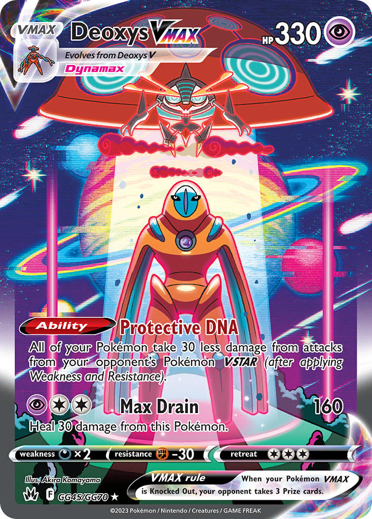 (GG45/GG70) Pokemon TCG Crown Zenith Single: Deoxys VMAX Ultra Rare