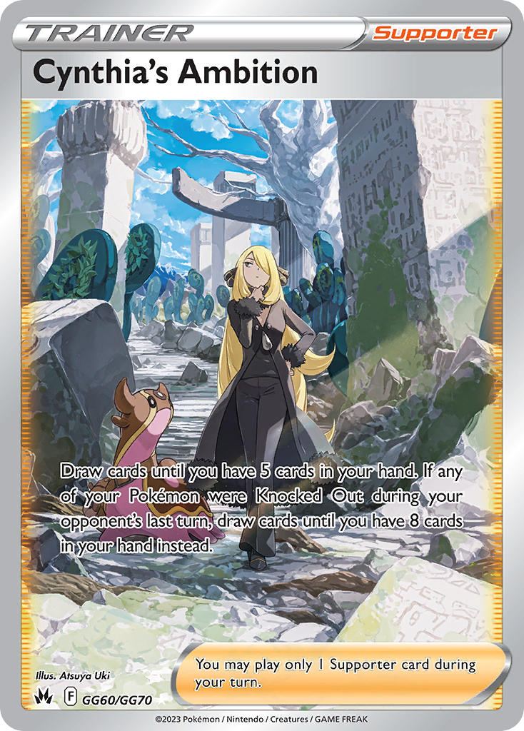 (GG60/GG70) Pokemon TCG Crown Zenith Single: Cynthia's Ambition Ultra Rare