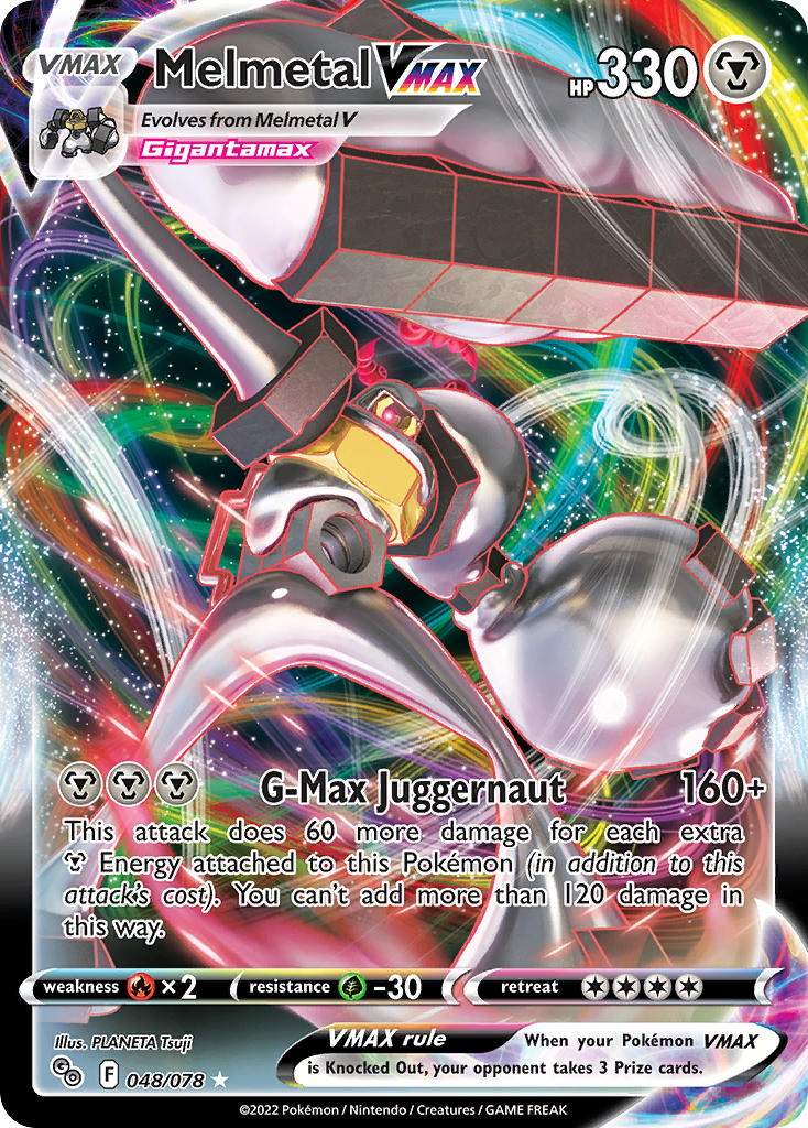 (048/078) Pokemon TCG Pok���mon GO Single: Melmetal VMAX Ultra Rare