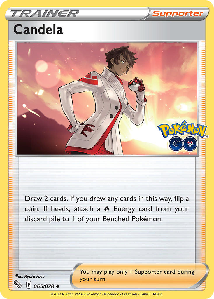 (065/078) Pokemon TCG Pok���mon GO Single: Candela Uncommon