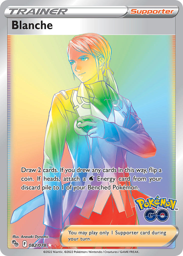 (082/078) Pokemon TCG Pok���mon GO Single: Blanche Secret Rare