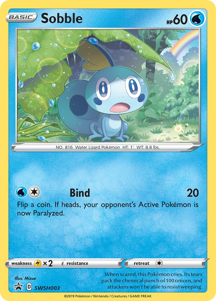 (003) Pokemon TCG SWSH Black Star Promos Single: Sobble Promo