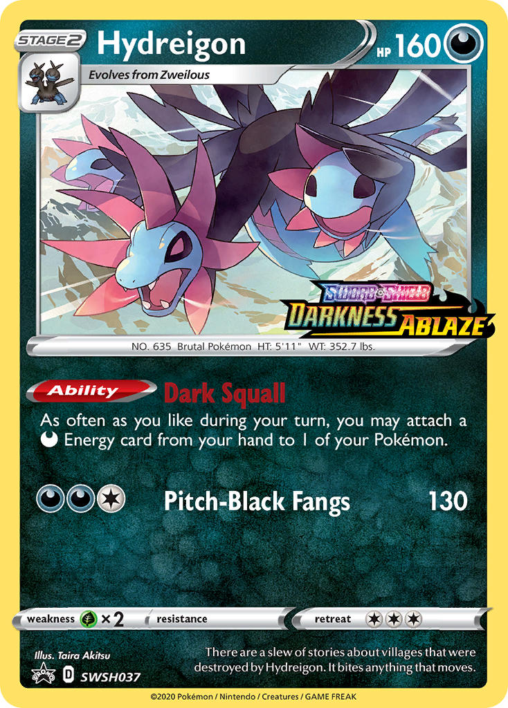 (037) Pokemon TCG SWSH Black Star Promos Single: Hydreigon Promo