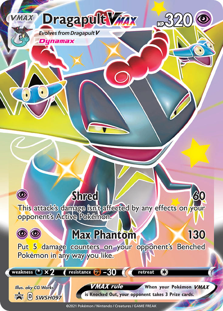 (097) Pokemon TCG SWSH Black Star Promos Single: Dragapult VMAX Promo