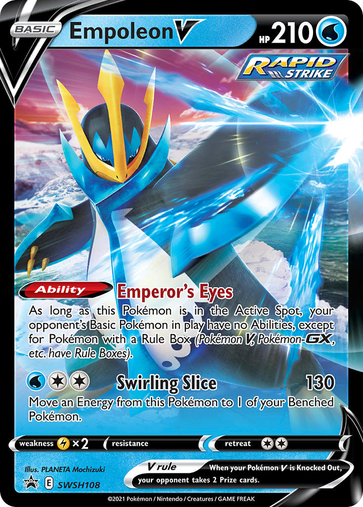 (108) Pokemon TCG SWSH Black Star Promos Single: Empoleon V Promo
