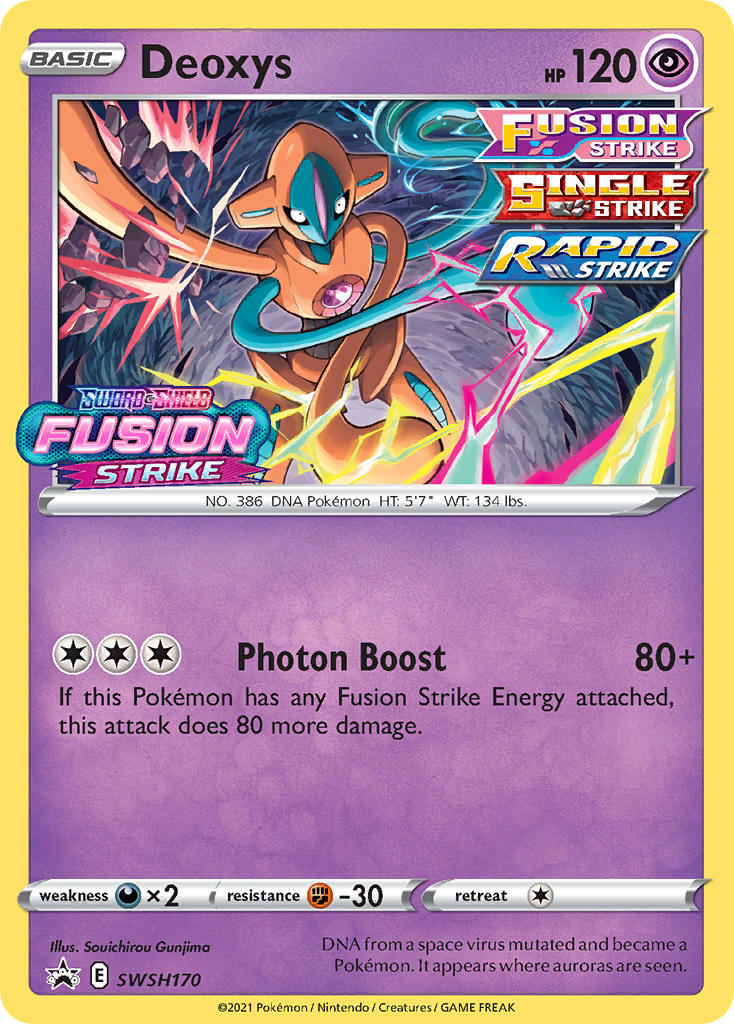 (170) Pokemon TCG SWSH Black Star Promos Single: Deoxys Promo