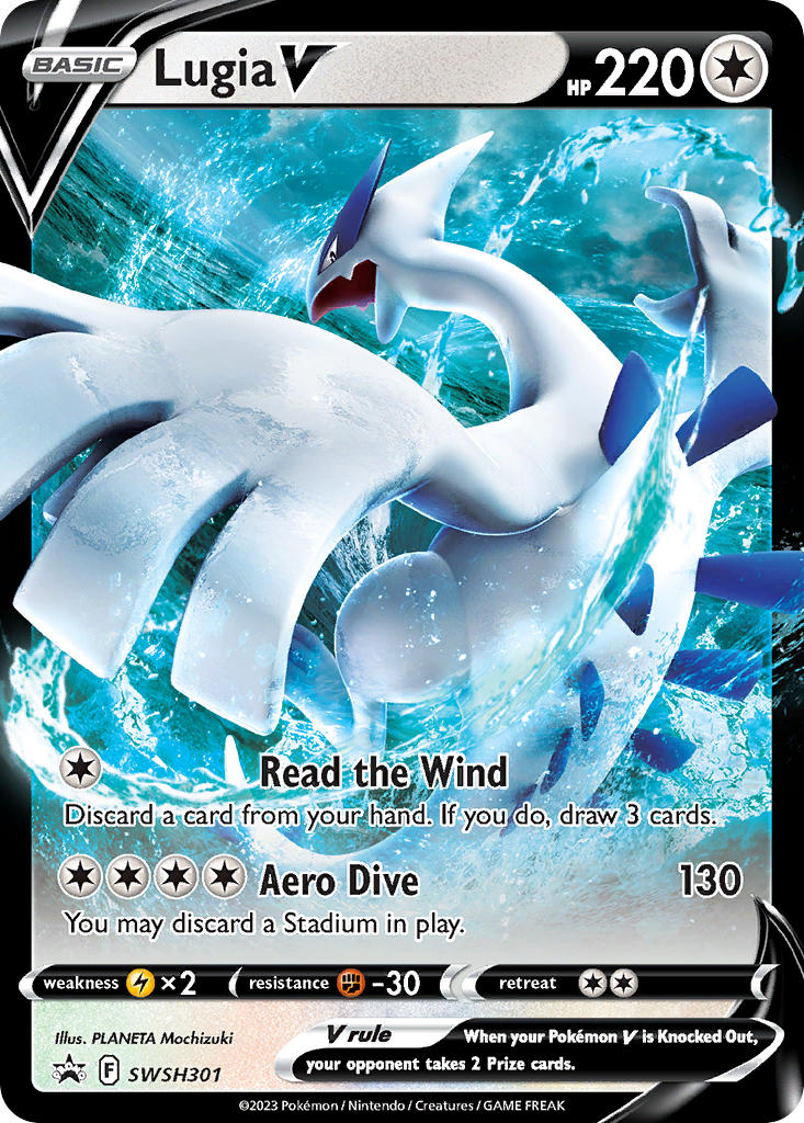 (301) Pokemon TCG SWSH Black Star Promos Single: Lugia V Promo