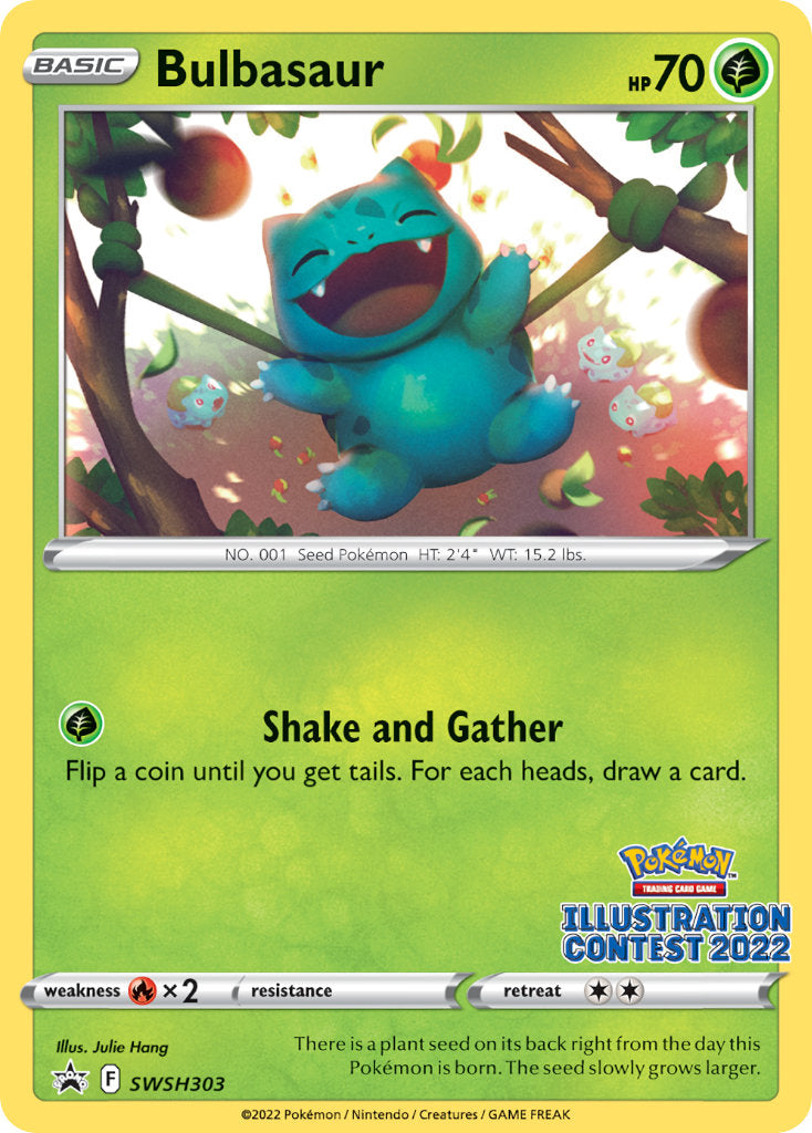 (303) Pokemon TCG SWSH Black Star Promos Single: Bulbasaur Promo