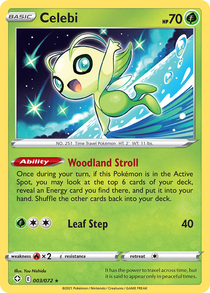 (003/072) Pokemon TCG Shining Fates Single: Celebi Rare