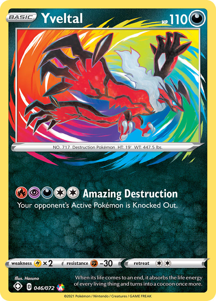 (046/072) Pokemon TCG Shining Fates Single: Yveltal Amazing Rare