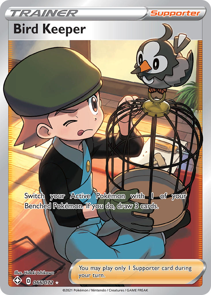 (066/072) Pokemon TCG Shining Fates Single: Bird Keeper Ultra Rare
