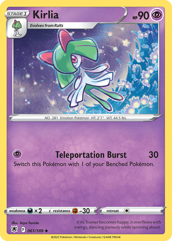 (061/189) Pokemon TCG Astral Radiance Single: Kirlia Uncommon