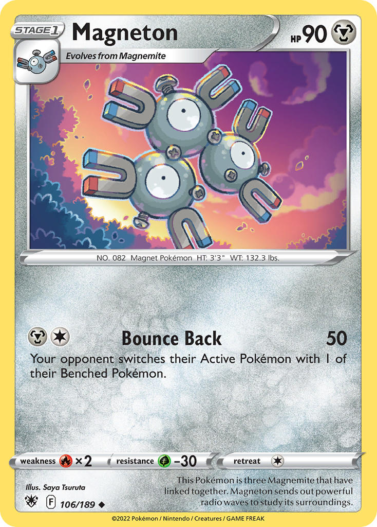 (106/189) Pokemon TCG Astral Radiance Single: Magneton Uncommon