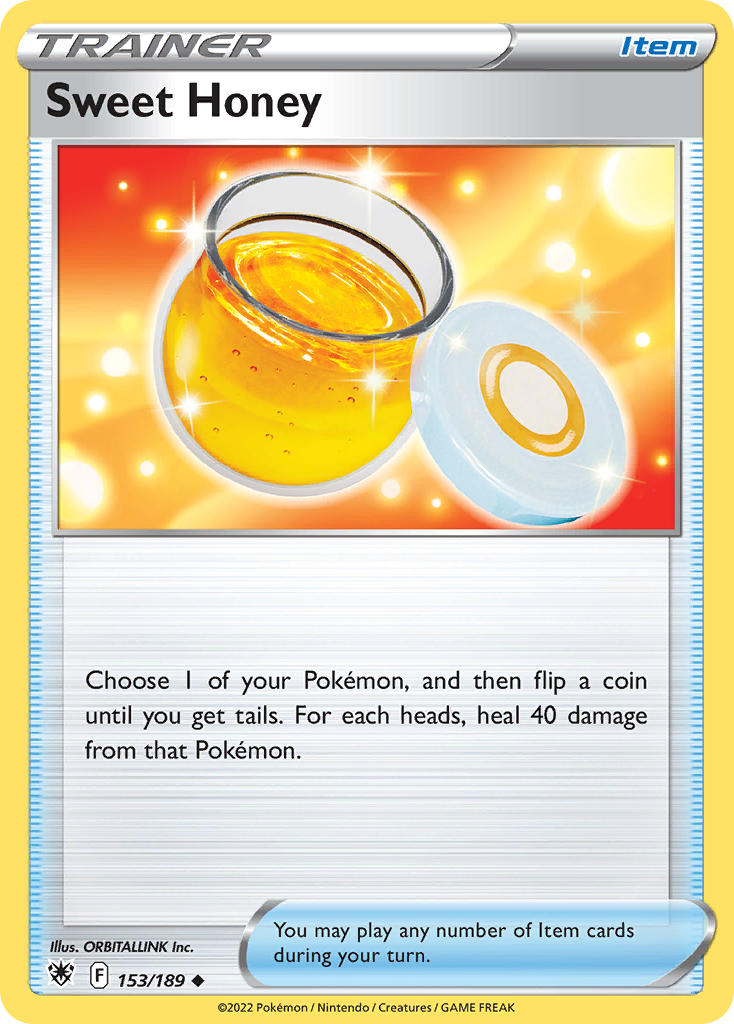 (153/189) Pokemon TCG Astral Radiance Single: Sweet Honey Reverse Holo Uncommon