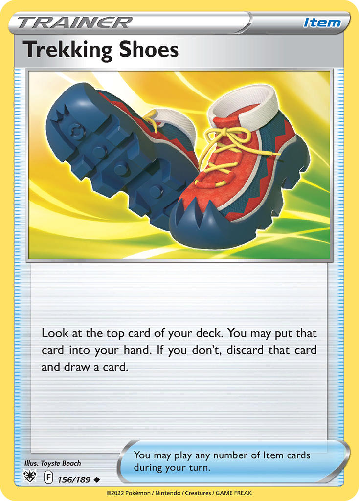 (156/189) Pokemon TCG Astral Radiance Single: Trekking Shoes Reverse Holo Uncommon
