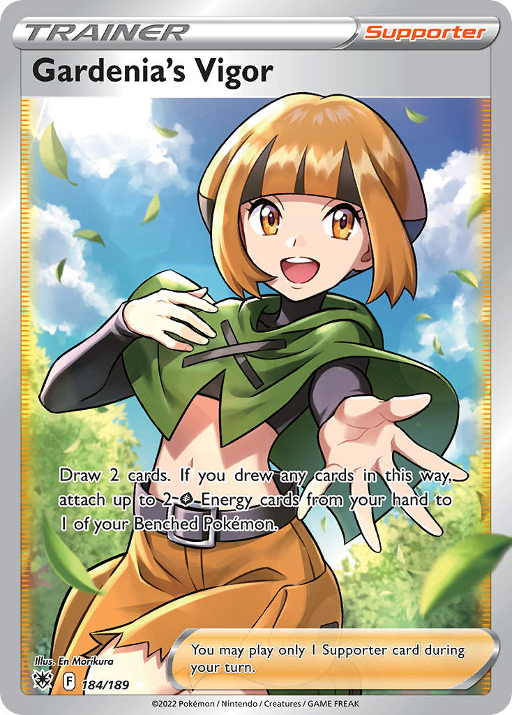 (184/189) Pokemon TCG Astral Radiance Single: Gardenia's Vigor Ultra Rare