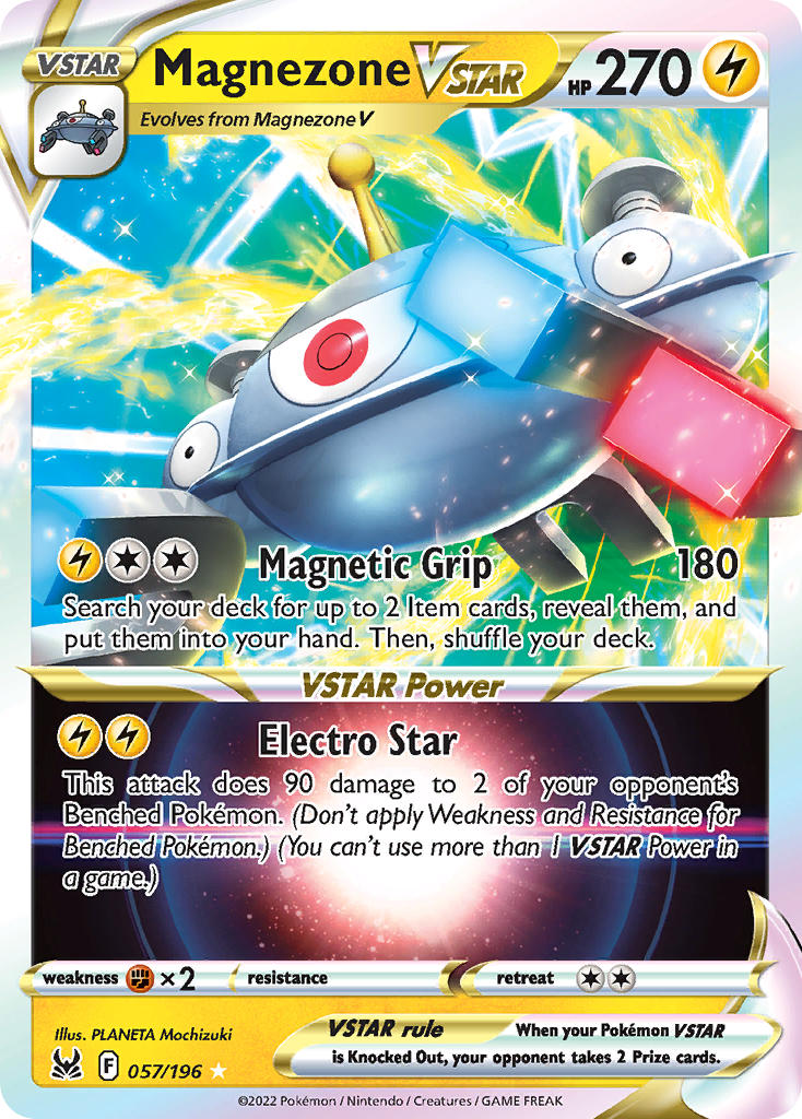 (057/196) Pokemon TCG Lost Origin Single: Magnezone VSTAR Ultra Rare