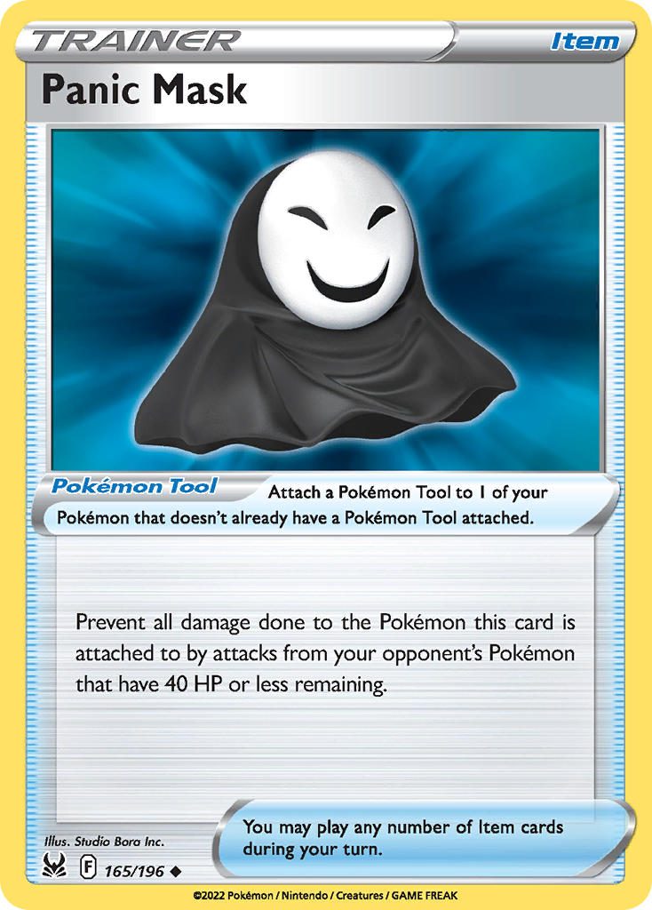 (165/196) Pokemon TCG Lost Origin Single: Panic Mask Uncommon