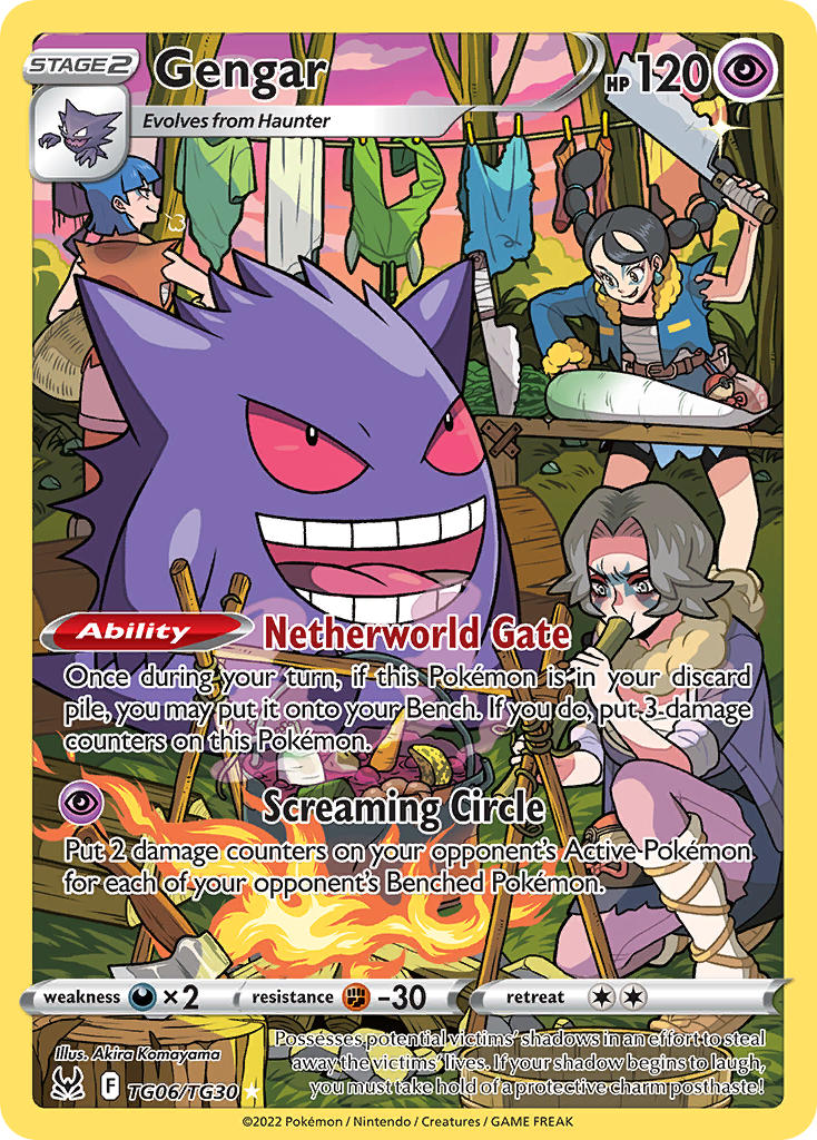 (TG06/TG30) Pokemon TCG Lost Origin Single: Gengar Holo Rare
