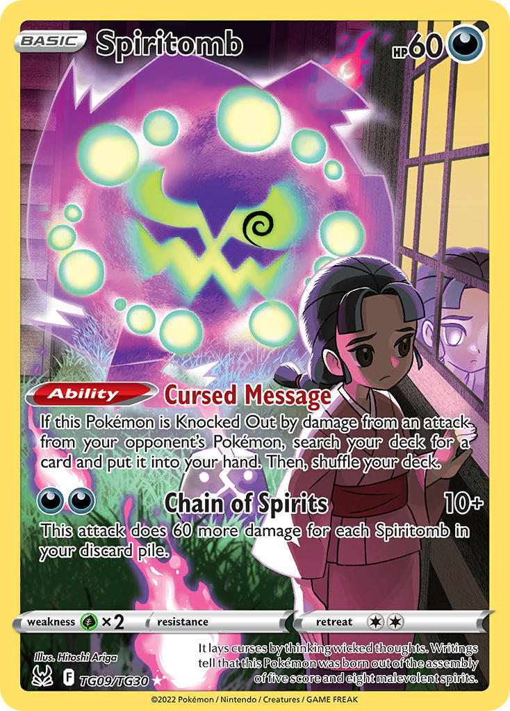 (TG09/TG30) Pokemon TCG Lost Origin Single: Spiritomb Holo Rare