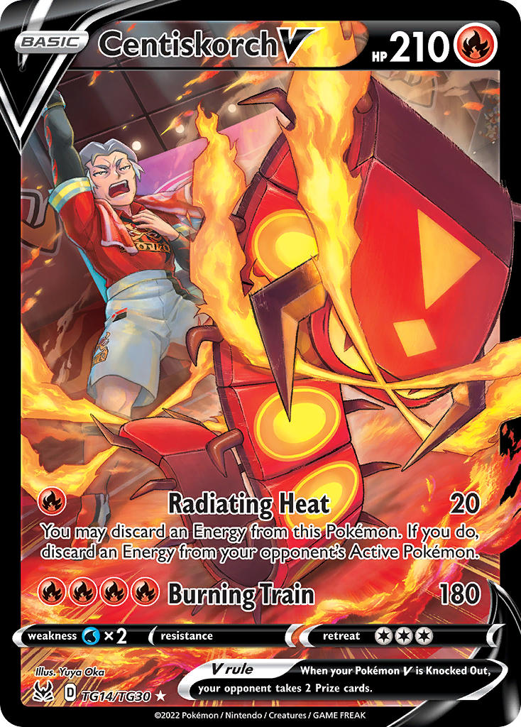 (TG14/TG30) Pokemon TCG Lost Origin Single: Centiskorch V Ultra Rare