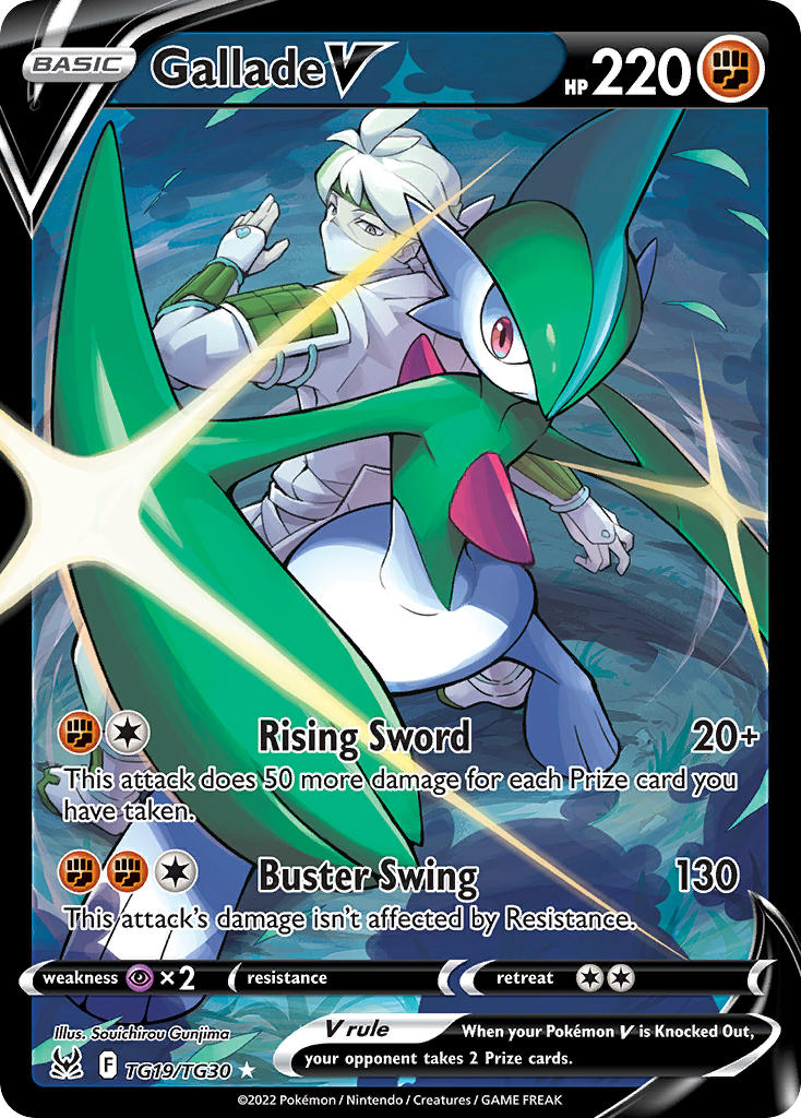(TG19/TG30) Pokemon TCG Lost Origin Single: Gallade V Ultra Rare