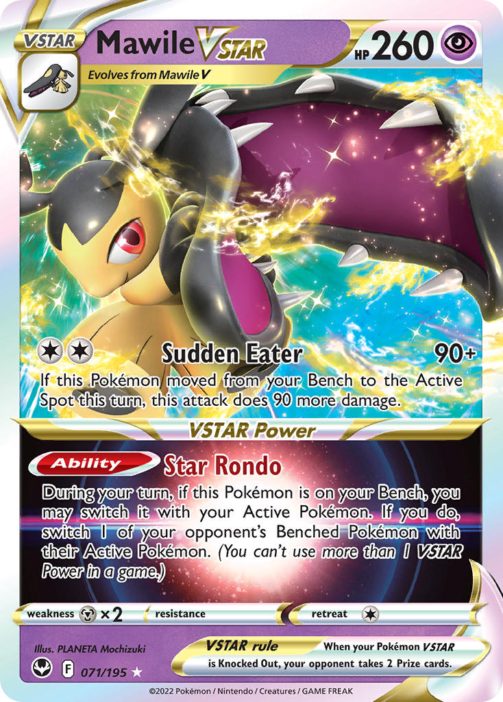 (071/195) Pokemon TCG Silver Tempest Single: Mawile VSTAR Ultra Rare