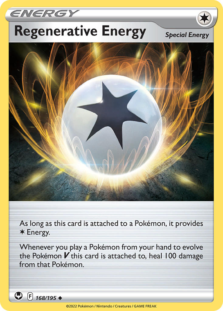 (168/195) Pokemon TCG Silver Tempest Single: Regenerative Energy Uncommon