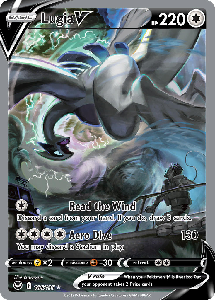 (186/195) Pokemon TCG Silver Tempest Single: Lugia V Ultra Rare