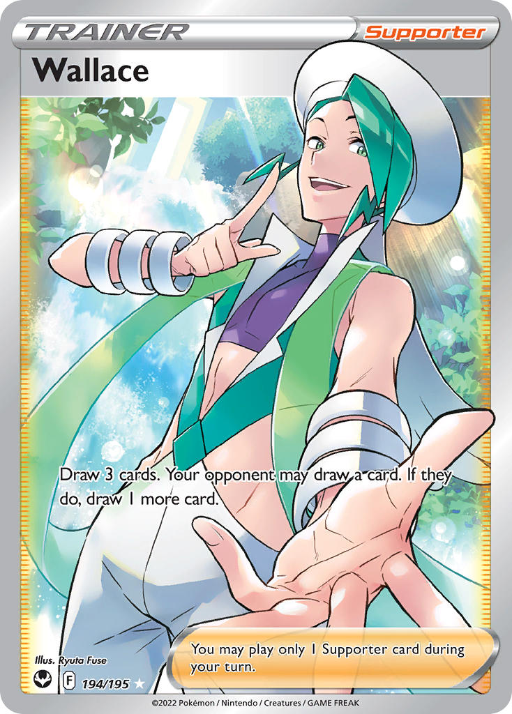 (194/195) Pokemon TCG Silver Tempest Single: Wallace Ultra Rare