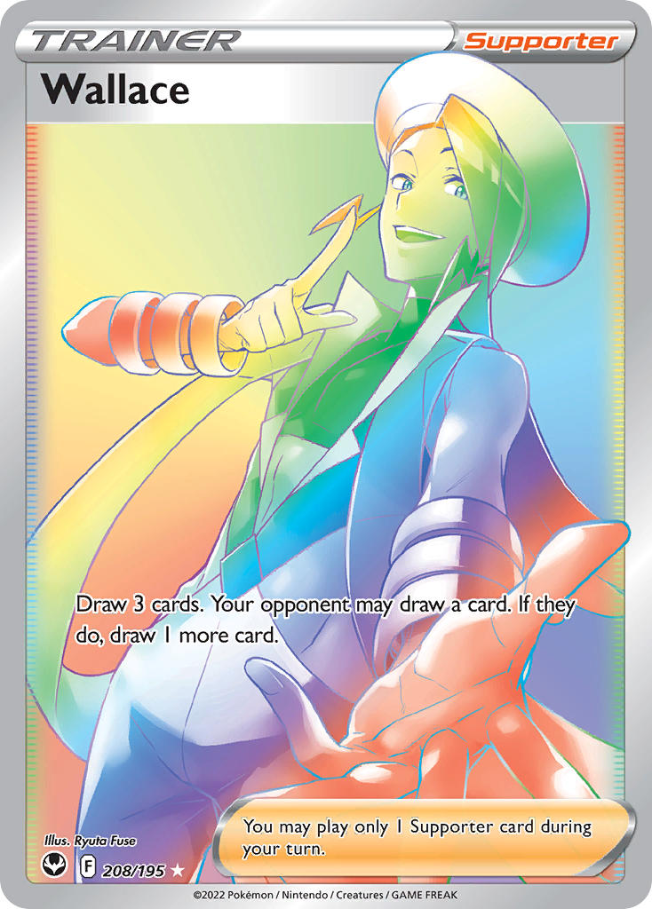 (208/195) Pokemon TCG Silver Tempest Single: Wallace Secret Rare