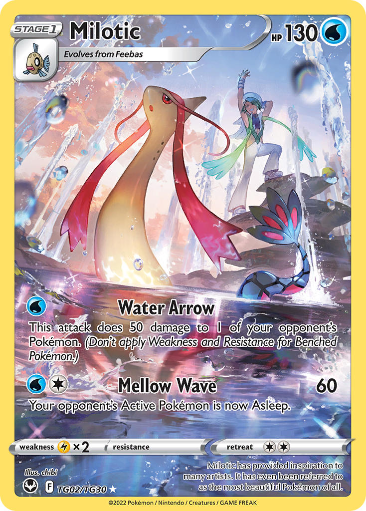 (TG02/TG30) Pokemon TCG Silver Tempest Single: Milotic Holo Rare